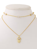 Moonstone studded Hansa Necklace