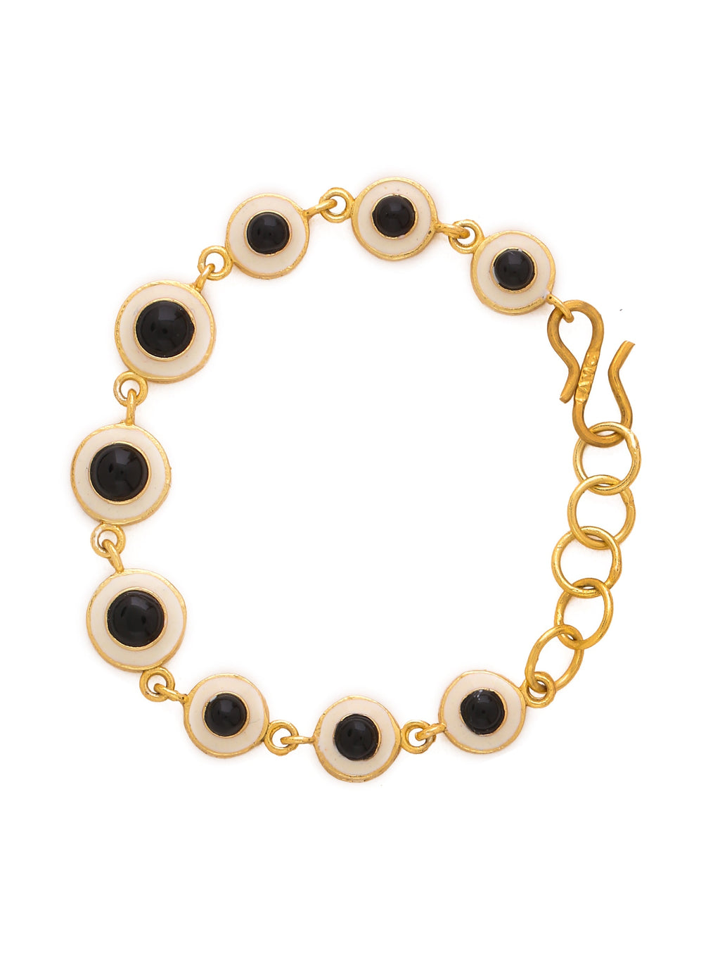 Black stone tennis Bracelet