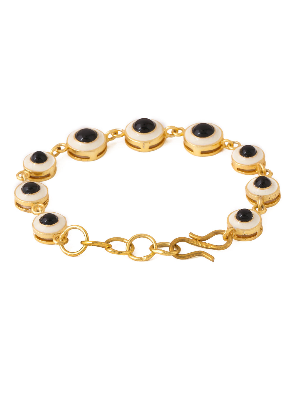 Black stone tennis Bracelet