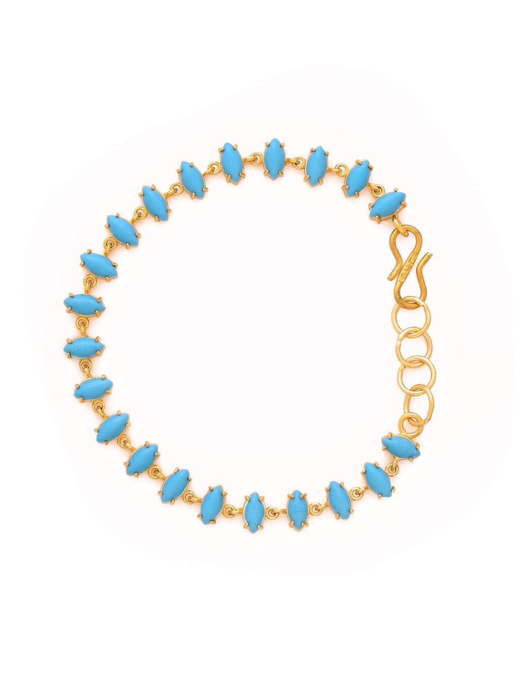 Marquise Shaped Turquoise Bracelet