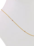 Double layer Ruby Evil Eye Necklace