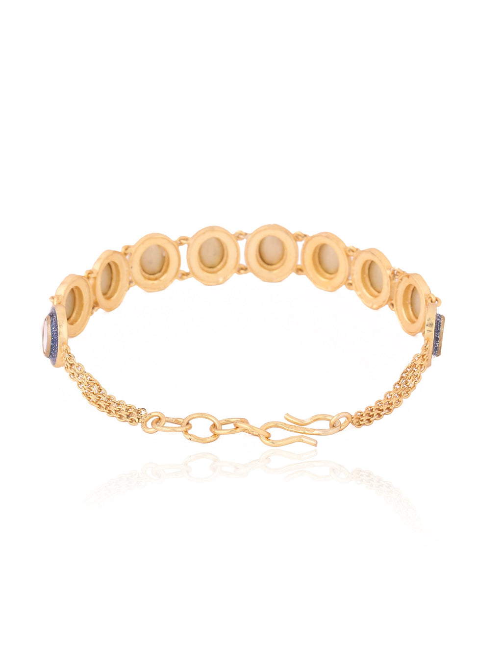Enamelled Polki Bracelet