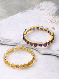 Rough Amethyst Citrine Bangle