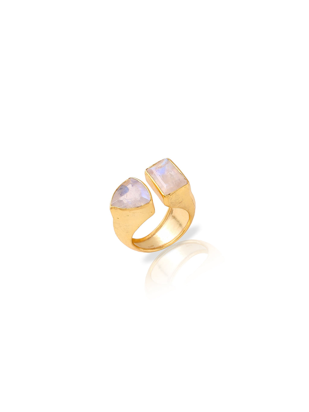 Moonstone/Amethyst Ring