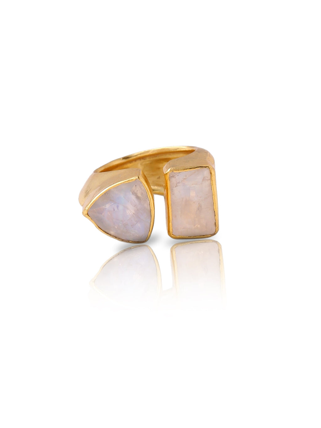 Moonstone/Amethyst Ring