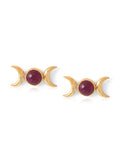 Ruby/Pearl Studs