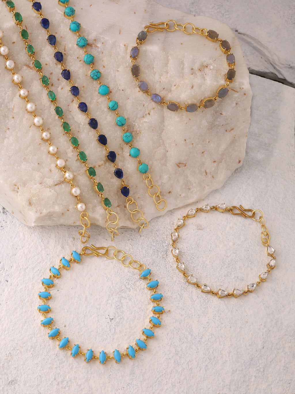 Marquise Shaped Turquoise Bracelet