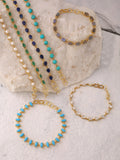 Marquise Shaped Turquoise Bracelet