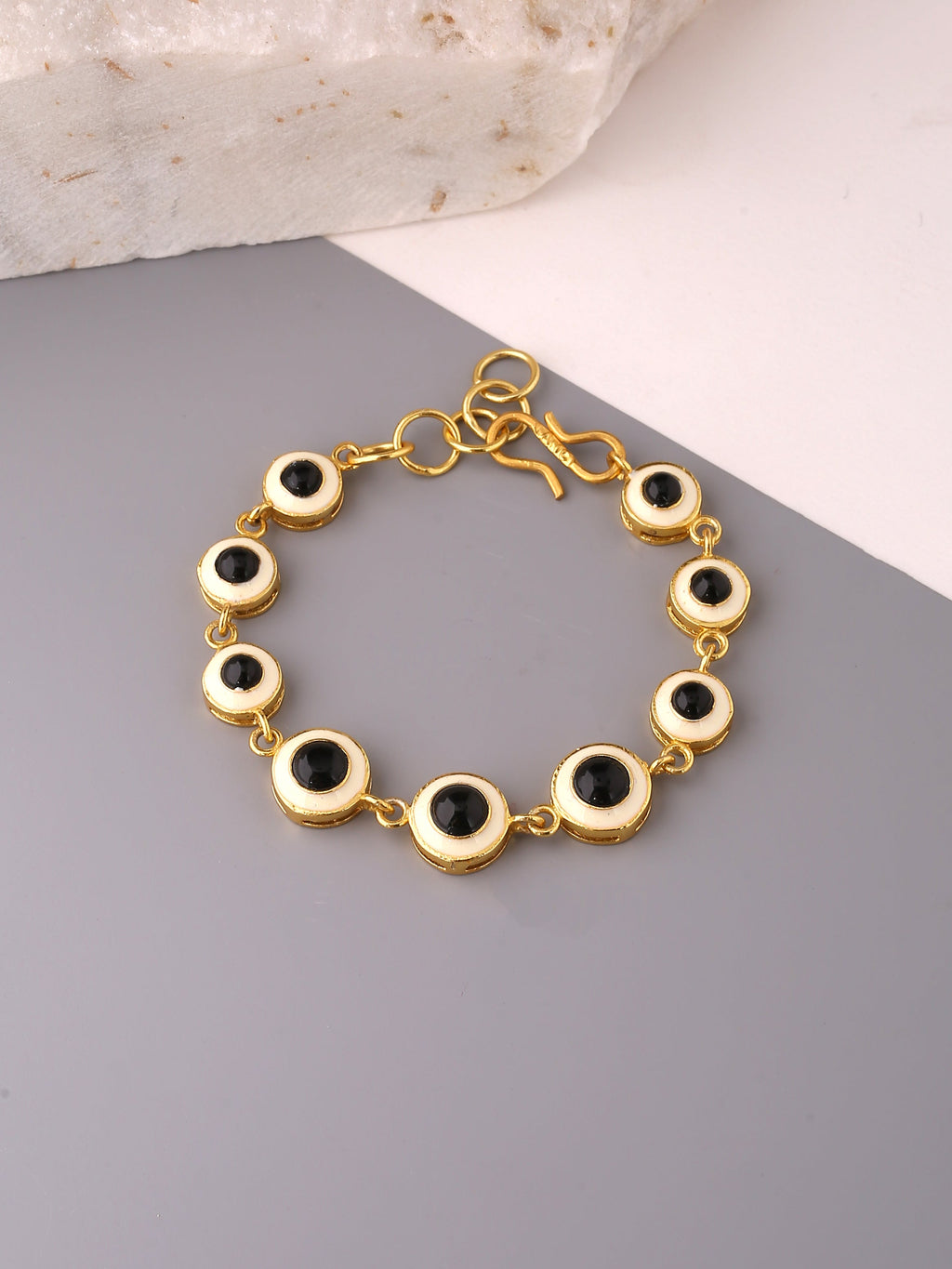 Black stone tennis Bracelet