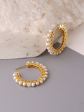 The Classic Pearl Hoops