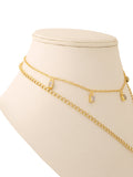 Double layer Moonstone necklace