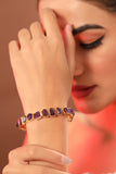 Rough Amethyst Citrine Bangle