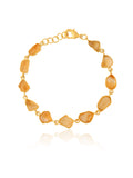 Golden Aura Citrine Link Bracelet
