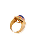 Blue Fire Marquise Ring