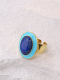 Lapis Halo Ring