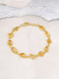 Golden Aura Citrine Link Bracelet