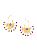 Amethyst Radiance Statement Earrings