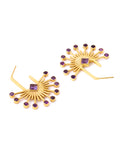 Amethyst Radiance Statement Earrings