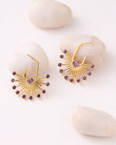 Amethyst Radiance Statement Earrings