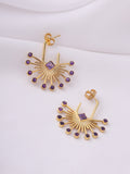 Amethyst Radiance Statement Earrings