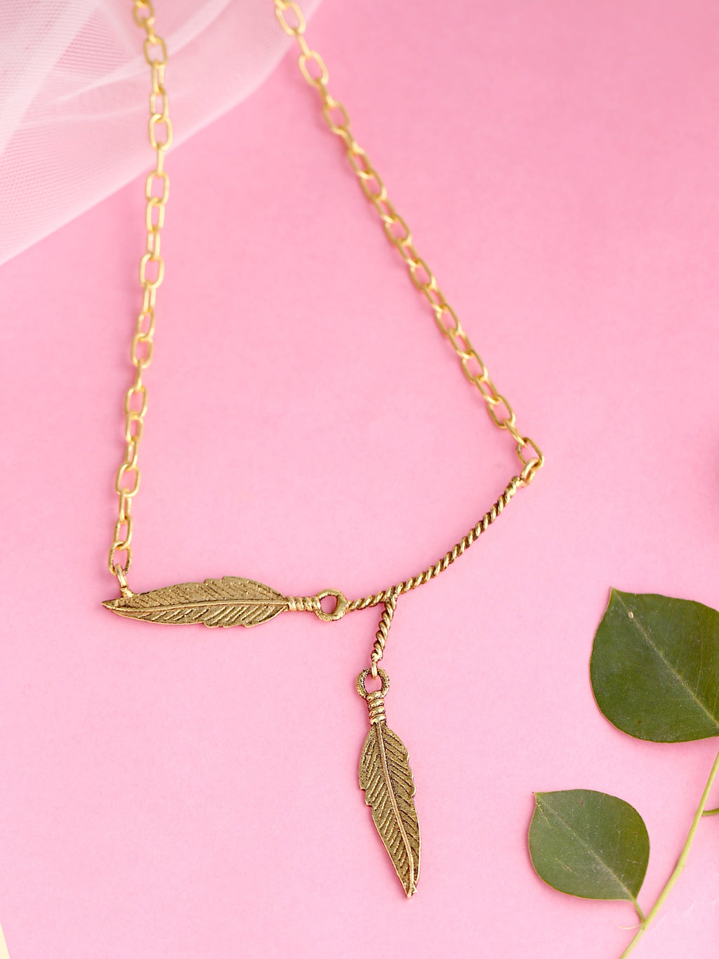 Frond Pendant Necklace