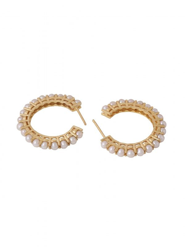 The Classic Pearl Hoops